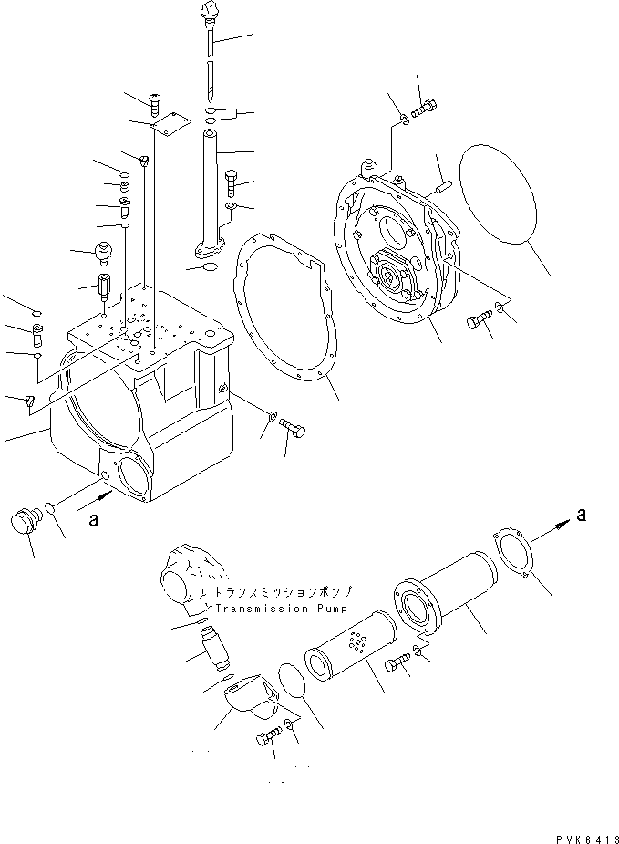 Crawler Loaders Komatsu / D31S-20 S/N 41001-UP(d31s-20c) / TRANSMISSION (CASE) (1/7)(150020 : F2320-51A0)