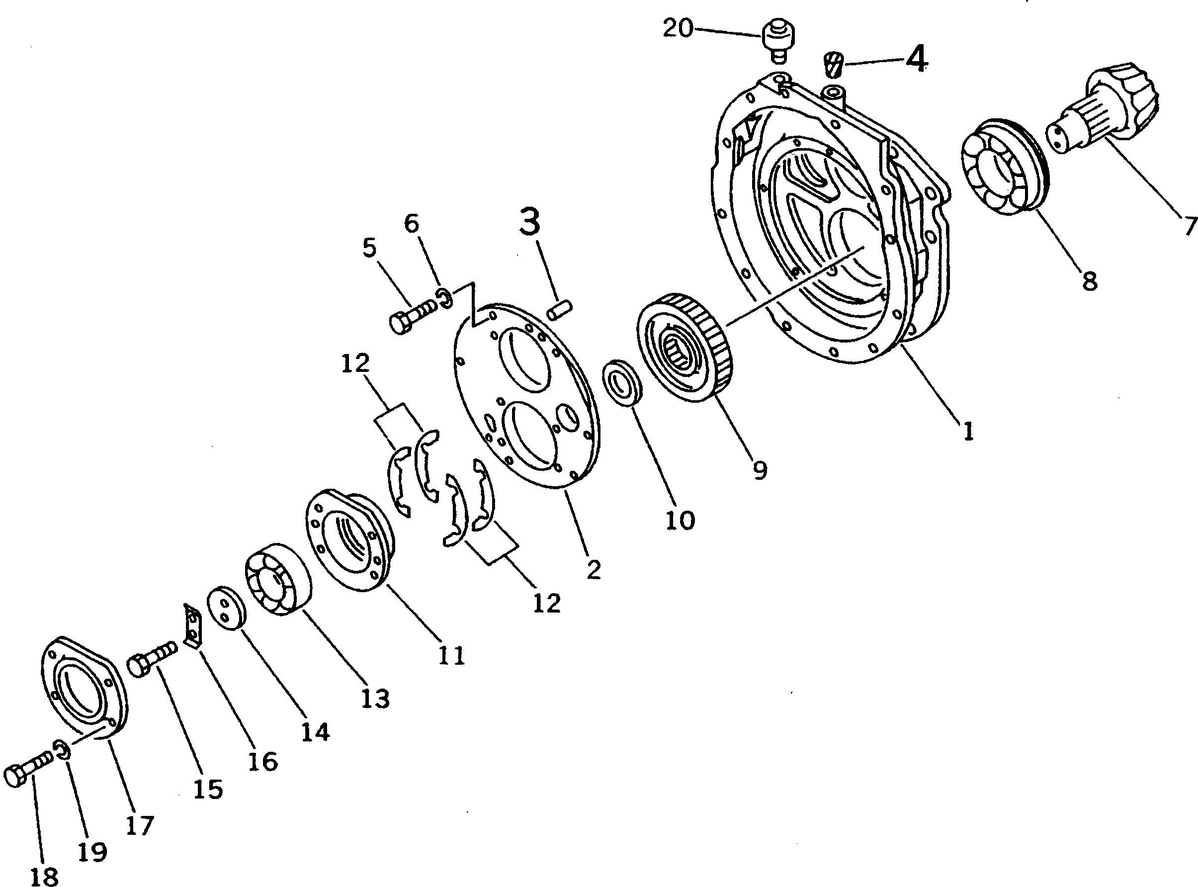 Crawler Loaders Komatsu / D31S-20 S/N 41001-UP(d31s-20c) / TRANSMISSION (TRANSFER) (6/7)(150070 : F2320-56A0)