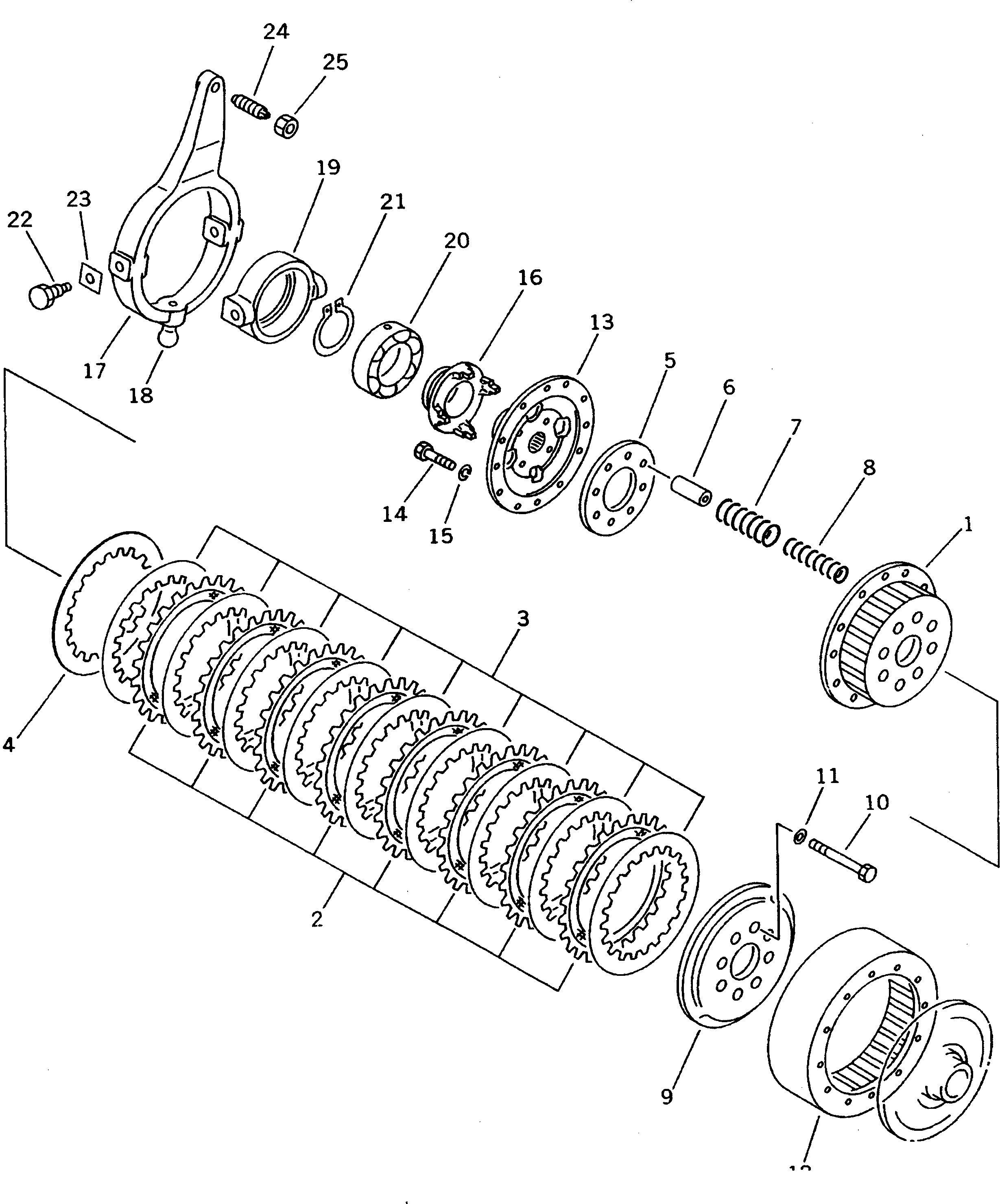 Crawler Loaders Komatsu / D31S-20 S/N 41001-UP(d31s-20c) / STEERING CLUTCH(150120 : F2360-01A0)