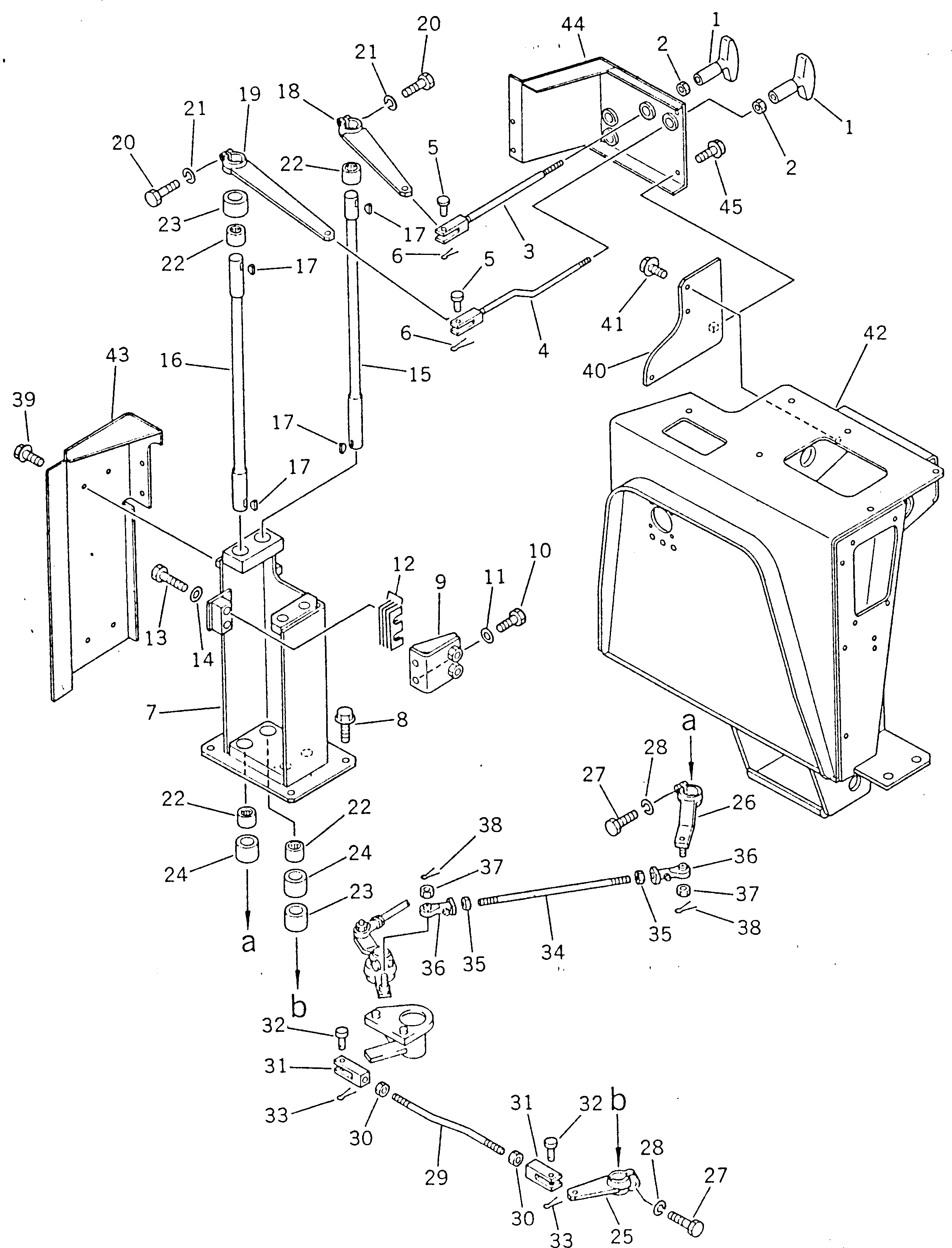 Bulldozers Komatsu / D355A-3X S/N 1010-UP(d355a-0c) / PINION AND CLUTCH CONTROL (1/5) (FOR TWO SPEED TRANSMISSION)(#9001-)(030090 : 116A)