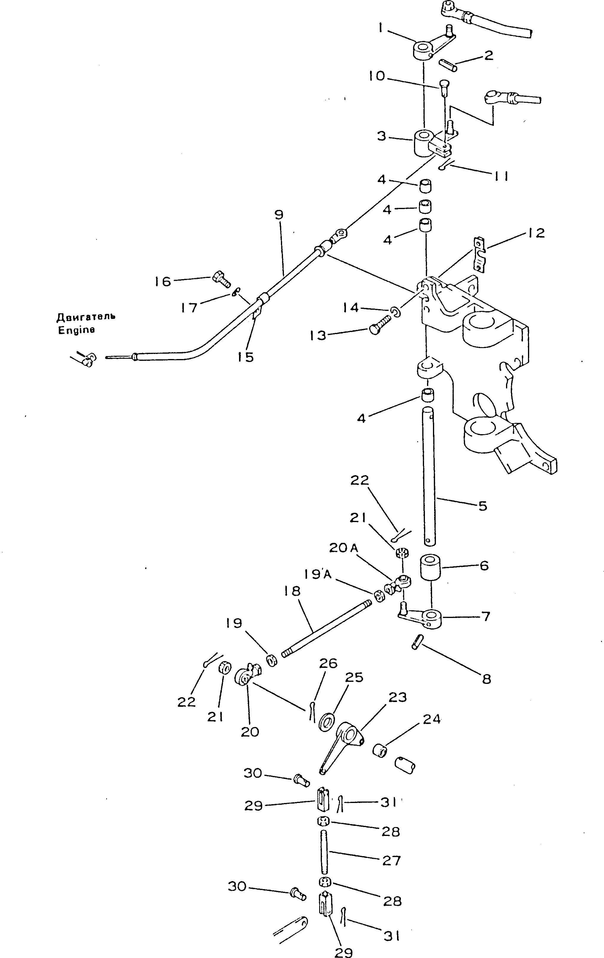 Bulldozers Komatsu / D355A-3X S/N 1010-UP(d355a-0c) / CHOKE AND THROTTLE CONTROL (5/5) (FOR TWO SPEED TRANSMISSION)(#9001-)(030130 : 120A)