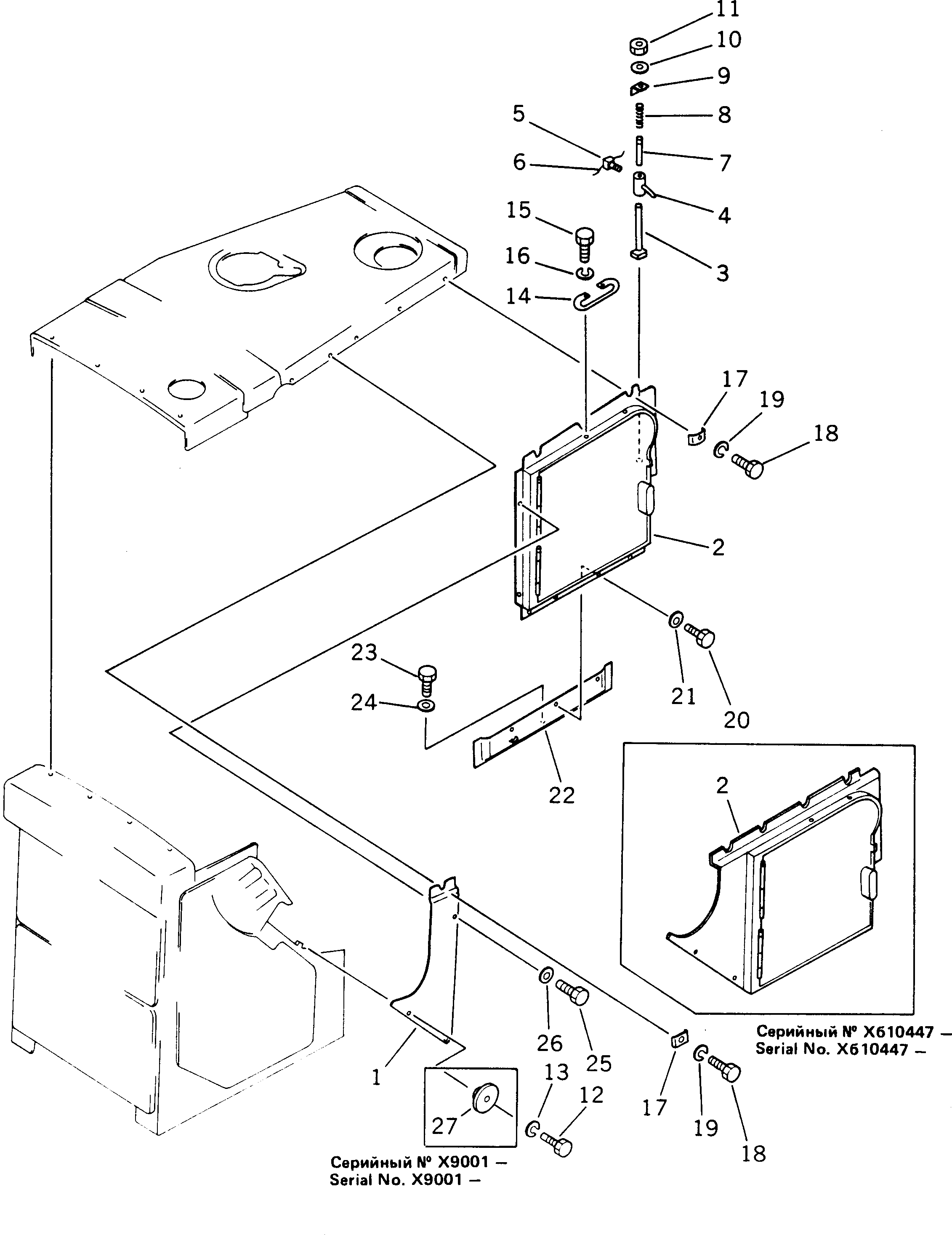 Bulldozers Komatsu / D355A-3X S/N 1010-UP(d355a-0c) / SIDE COVER L.H.(#4001-)(150030 : 503E)