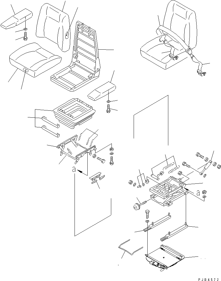 Bulldozers Komatsu / D355A-3X S/N 1010-UP(d355a-0c) / OPERATOR