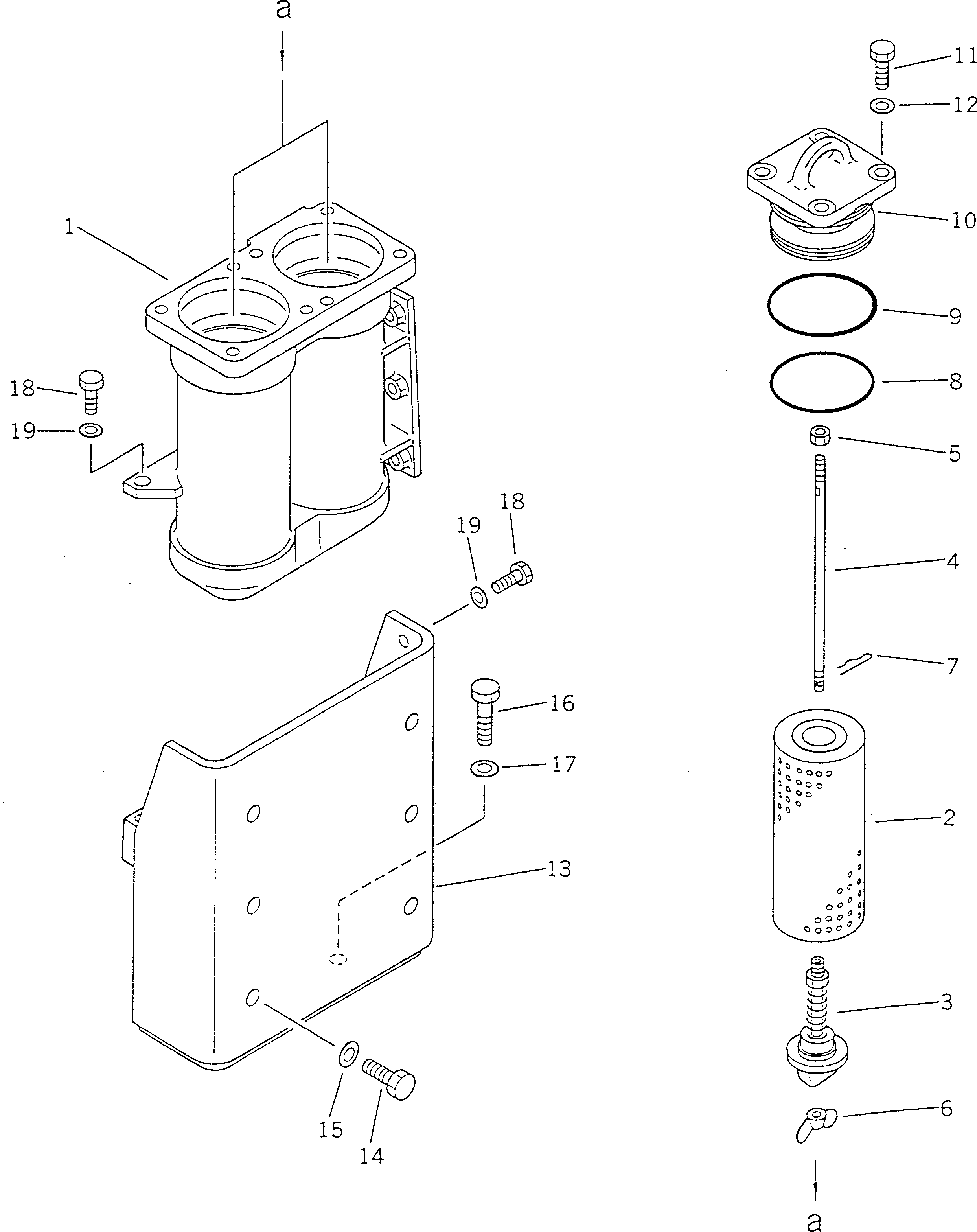 Bulldozers Komatsu / D355A-5 S/N 12622-UP(d355a-5c) / STEERING FILTER(120150 : 4509)