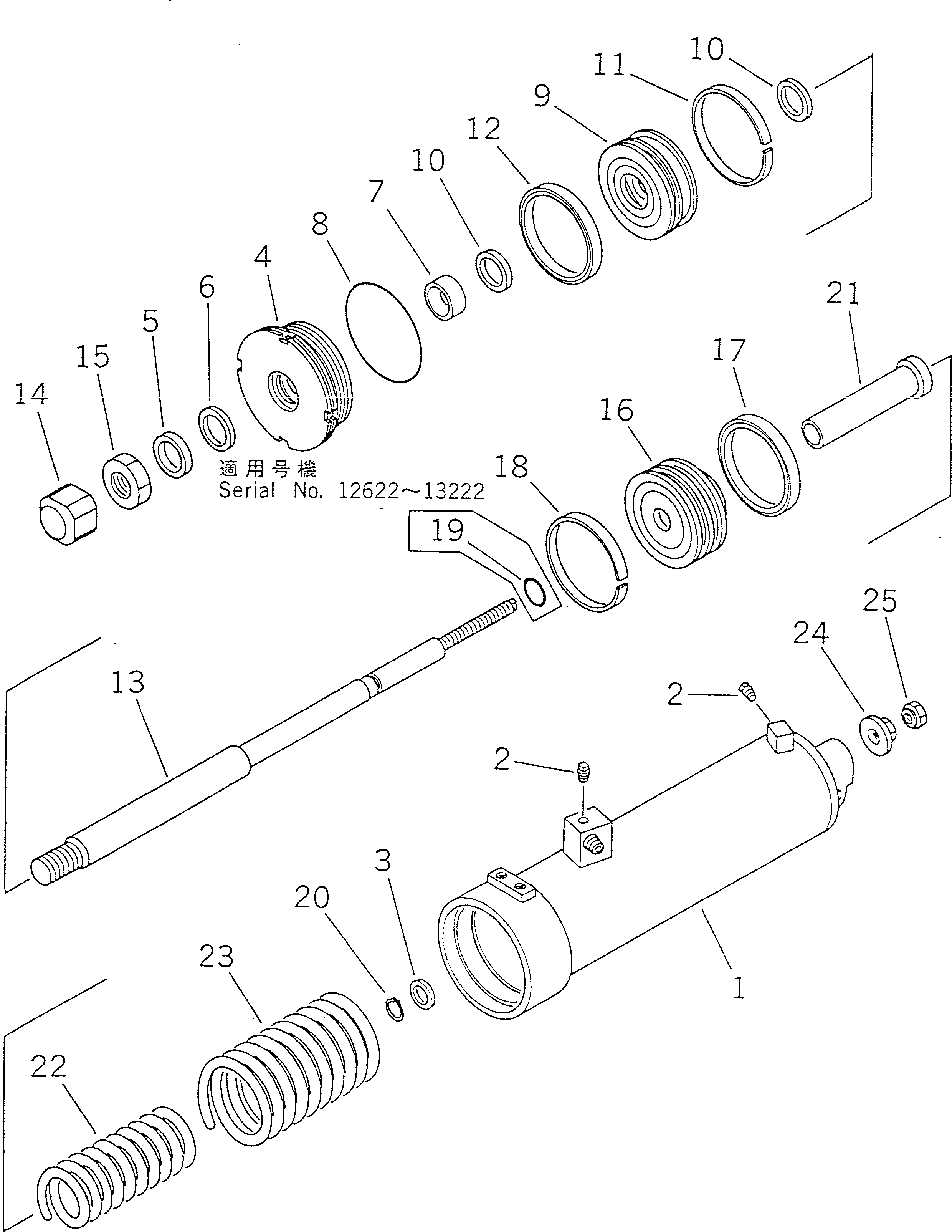 Bulldozers Komatsu / D355A-5 S/N 12622-UP(d355a-5c) / BRAKE ASSISTOR CYLINDER(120230 : 4701)