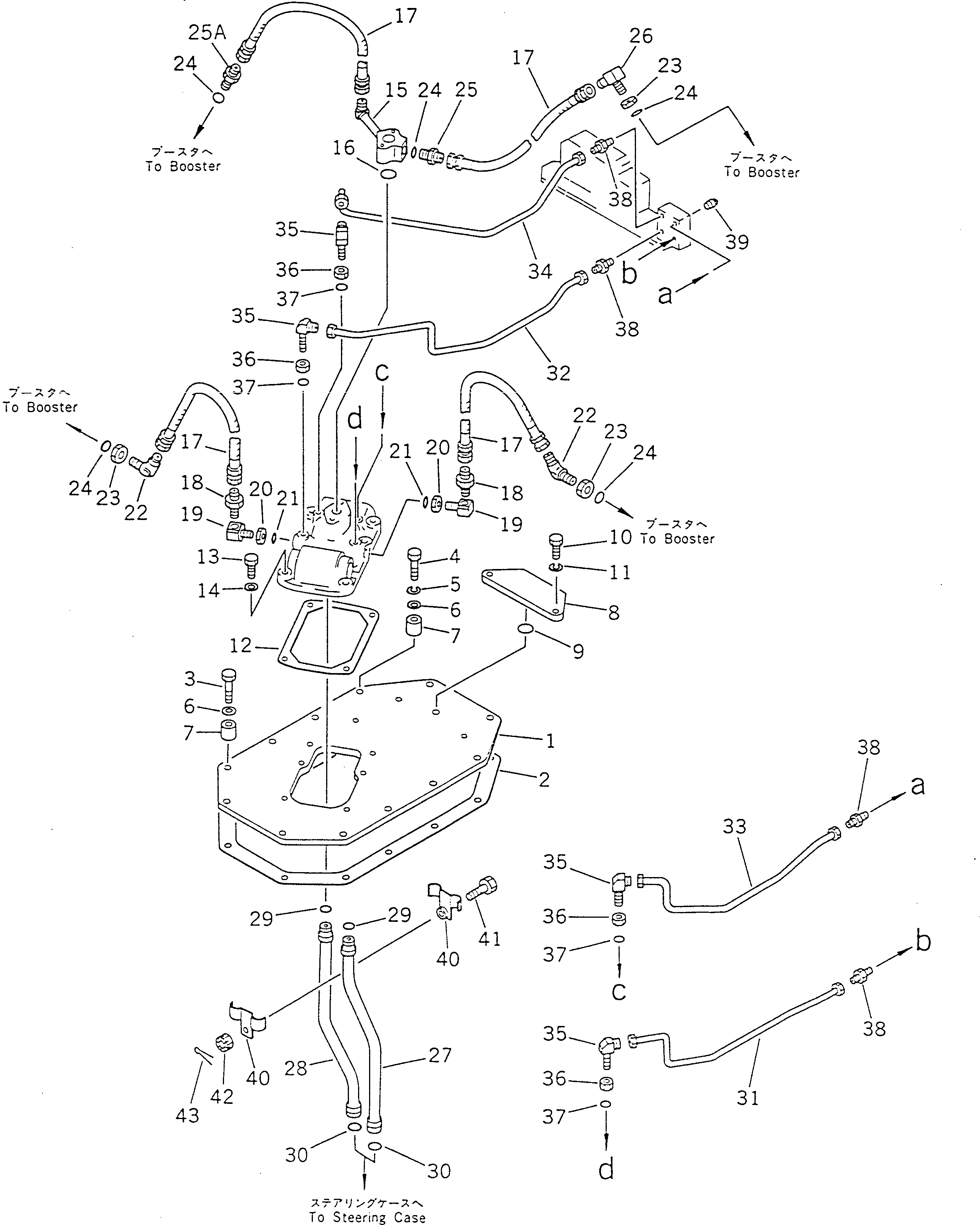 Bulldozers Komatsu / D355A-5 S/N 12622-UP(d355a-5r) / BRAKE PIPING(120220 : 4631)
