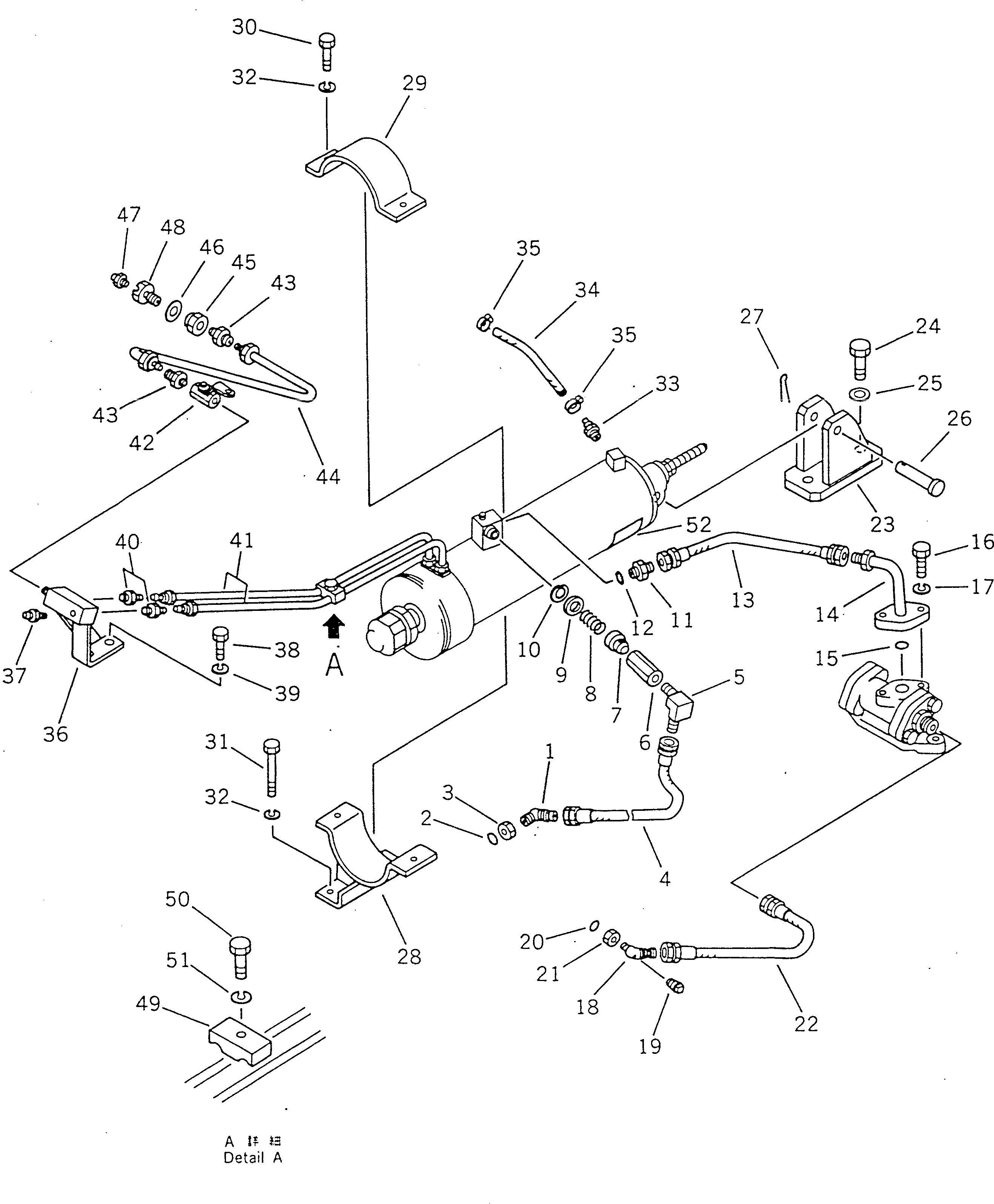 Bulldozers Komatsu / D355A-5 S/N 12622-UP(d355a-5r) / BRAKE ASSISTOR PIPING(120260 : 4721)