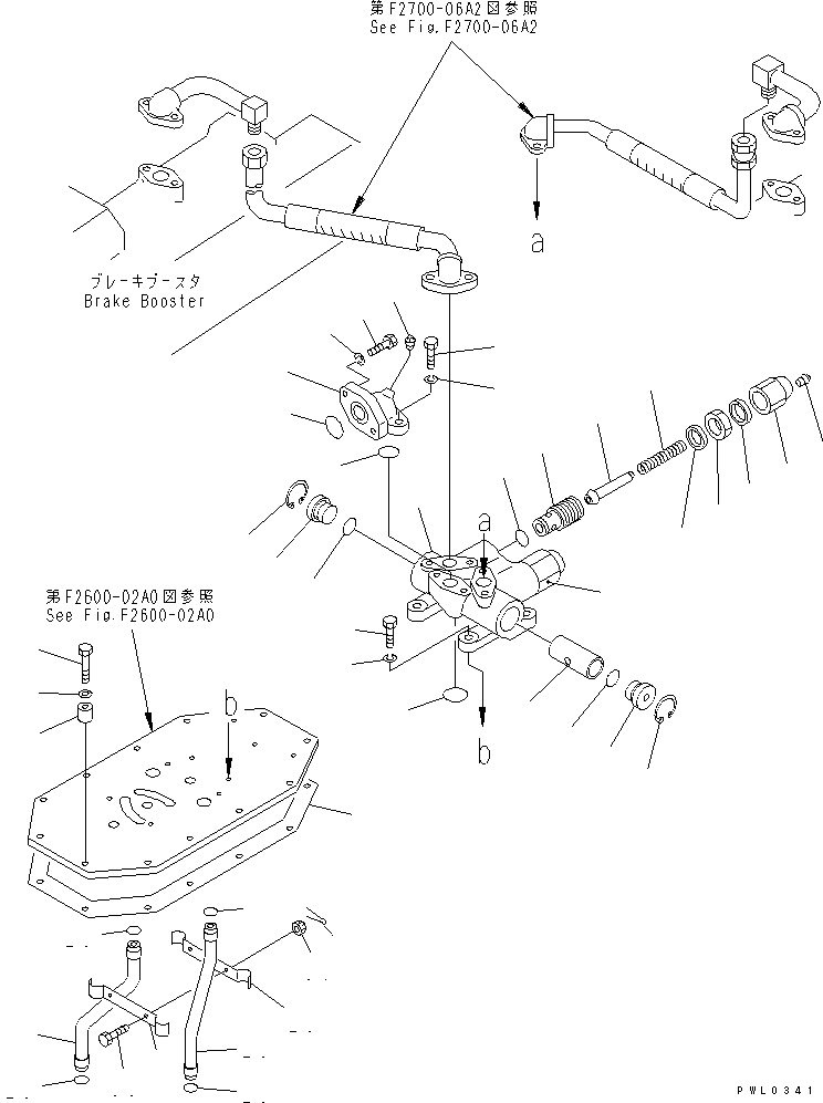 Pipelayers Komatsu / D355C-3 S/N 14263-UP (SA6D140-2 Eng. Installed (-30cent. Spec.))(d355c-1c) / SAFETY VALVE (COLD WEATHER (A) SPEC.)(#14413-)(150340 : F2600-03A1)