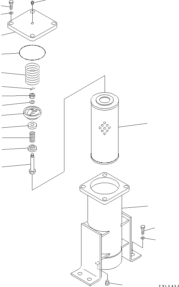 Pipelayers Komatsu / D355C-3 S/N 14263-UP (SA6D140-2 Eng. Installed (-30cent. Spec.))(d355c-1c) / TRANSMISSION OIL FILTER (COLD WEATHER (A) SPEC.)(#14413-)(150440 : F2710-01A3)