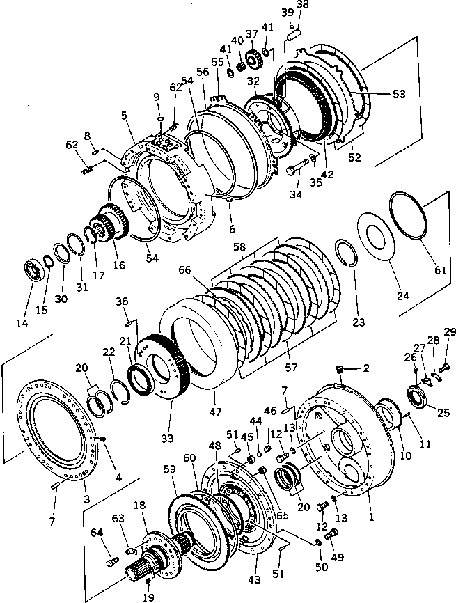 Pipelayers Komatsu / D355C-3 S/N 1800-UP (S6D155-4 Eng. Installed (Chassis only))(d355c-3c) / TRANSMISSION (3/4) ? PRANETARY GEAR AND SHAFT (2/2)(#(5215)-)(060130 : 1253A) Pipelayers Komatsu / D355C-3 S/N 1800-UP (S6D155-4 Eng. Installed (Chassis only))(d355c-3c) / TRANSMISSION (3/4) ? PRANETARY GEAR AND SHAFT (2/2)(#(5215)-)(060130 : 1253A)