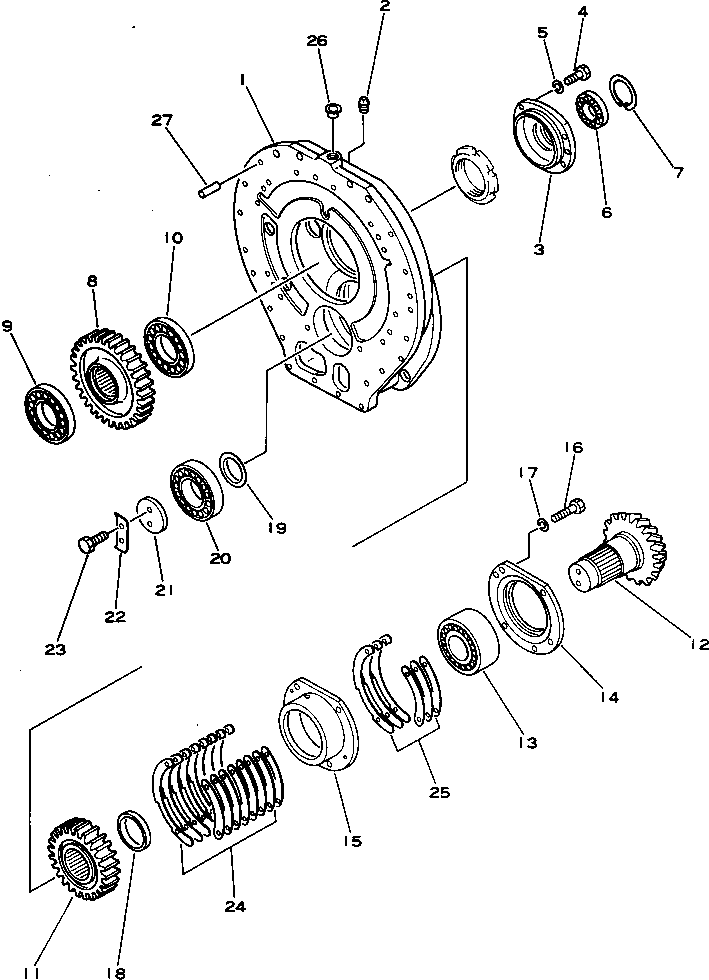 Pipelayers Komatsu / D355C-3 S/N 1800-UP (S6D155-4 Eng. Installed (Chassis only))(d355c-3c) / TRANSMISSION (4/4) ? TRANSFER CASE(#3259-(5214))(060140 : 1255) Pipelayers Komatsu / D355C-3 S/N 1800-UP (S6D155-4 Eng. Installed (Chassis only))(d355c-3c) / TRANSMISSION (4/4) ? TRANSFER CASE(#3259-(5214))(060140 : 1255)