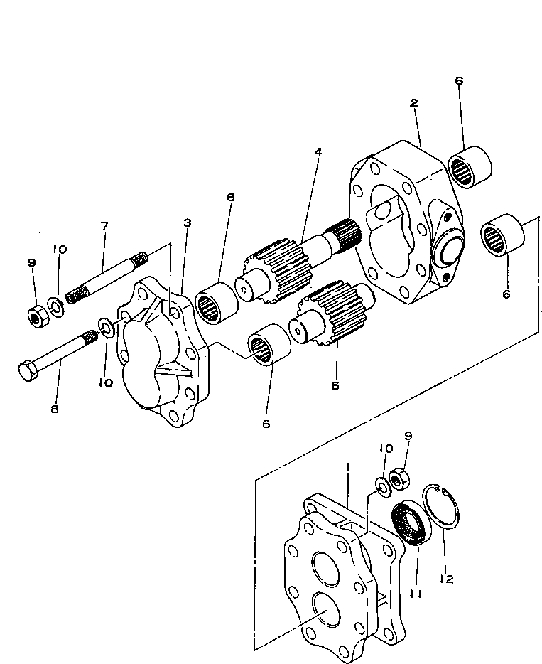 Pipelayers Komatsu / D355C-3 S/N 1800-UP (S6D155-4 Eng. Installed (Chassis only))(d355c-3c) / TRANSMISSION PUMP(#3259-)(060220 : 1265) Pipelayers Komatsu / D355C-3 S/N 1800-UP (S6D155-4 Eng. Installed (Chassis only))(d355c-3c) / TRANSMISSION PUMP(#3259-)(060220 : 1265)