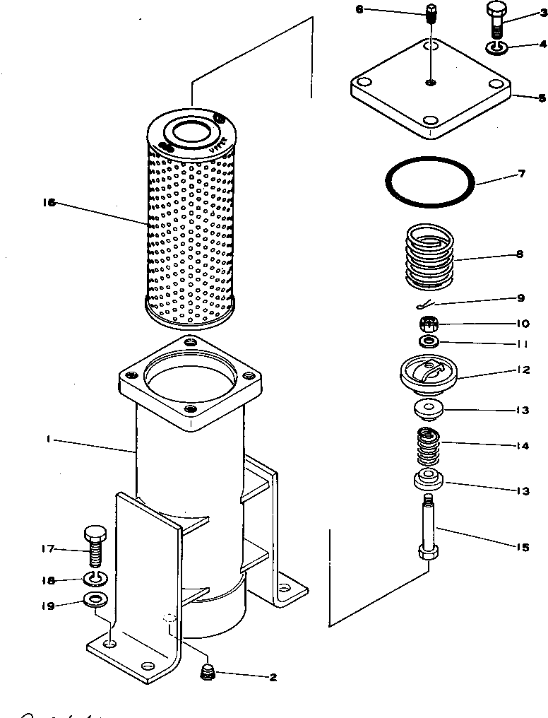 Pipelayers Komatsu / D355C-3 S/N 1800-UP (S6D155-4 Eng. Installed (Chassis only))(d355c-3c) / TRANSMISSION OIL FILTER(#3259-)(060230 : 1267) Pipelayers Komatsu / D355C-3 S/N 1800-UP (S6D155-4 Eng. Installed (Chassis only))(d355c-3c) / TRANSMISSION OIL FILTER(#3259-)(060230 : 1267)
