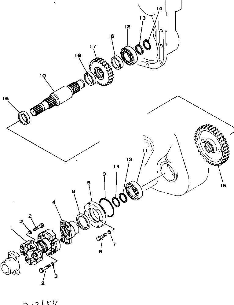 Pipelayers Komatsu / D355C-3 S/N 1800-UP (S6D155-4 Eng. Installed (Chassis only))(d355c-3c) / WINCH (2/9)(#4001-)(180190 : 1632) Pipelayers Komatsu / D355C-3 S/N 1800-UP (S6D155-4 Eng. Installed (Chassis only))(d355c-3c) / WINCH (2/9)(#4001-)(180190 : 1632)