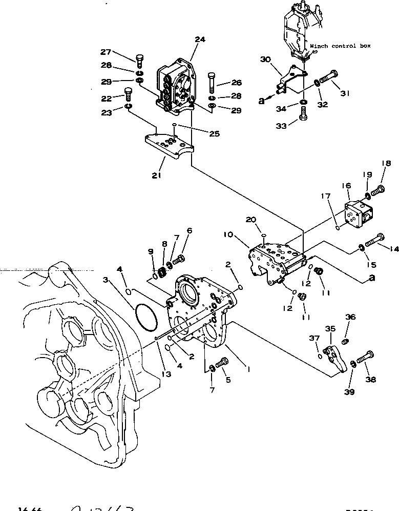 Pipelayers Komatsu / D355C-3 S/N 1800-UP (S6D155-4 Eng. Installed (Chassis only))(d355c-3c) / WINCH (7/9)(#4001-)(180240 : 1637) Pipelayers Komatsu / D355C-3 S/N 1800-UP (S6D155-4 Eng. Installed (Chassis only))(d355c-3c) / WINCH (7/9)(#4001-)(180240 : 1637)