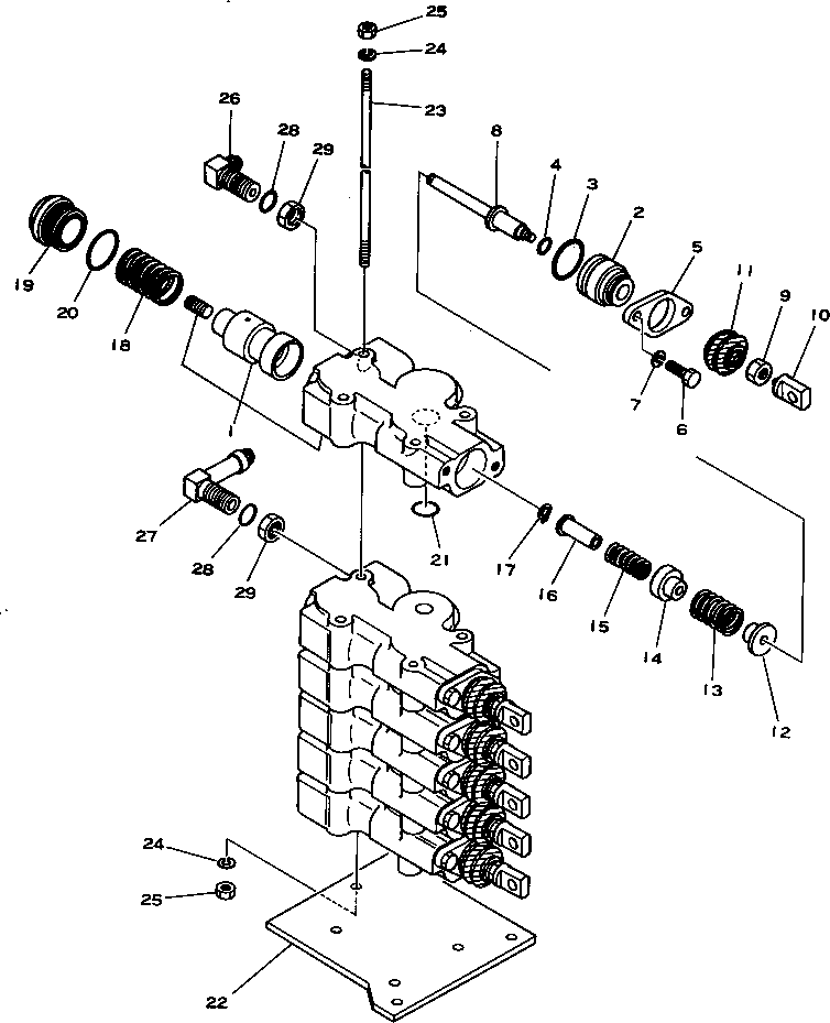 Pipelayers Komatsu / D355C-3 S/N 1800-UP (S6D155-4 Eng. Installed (Chassis only))(d355c-3c) / WINCH CONTROL VALVE(#3259-4000)(180450 : 1661) Pipelayers Komatsu / D355C-3 S/N 1800-UP (S6D155-4 Eng. Installed (Chassis only))(d355c-3c) / WINCH CONTROL VALVE(#3259-4000)(180450 : 1661)