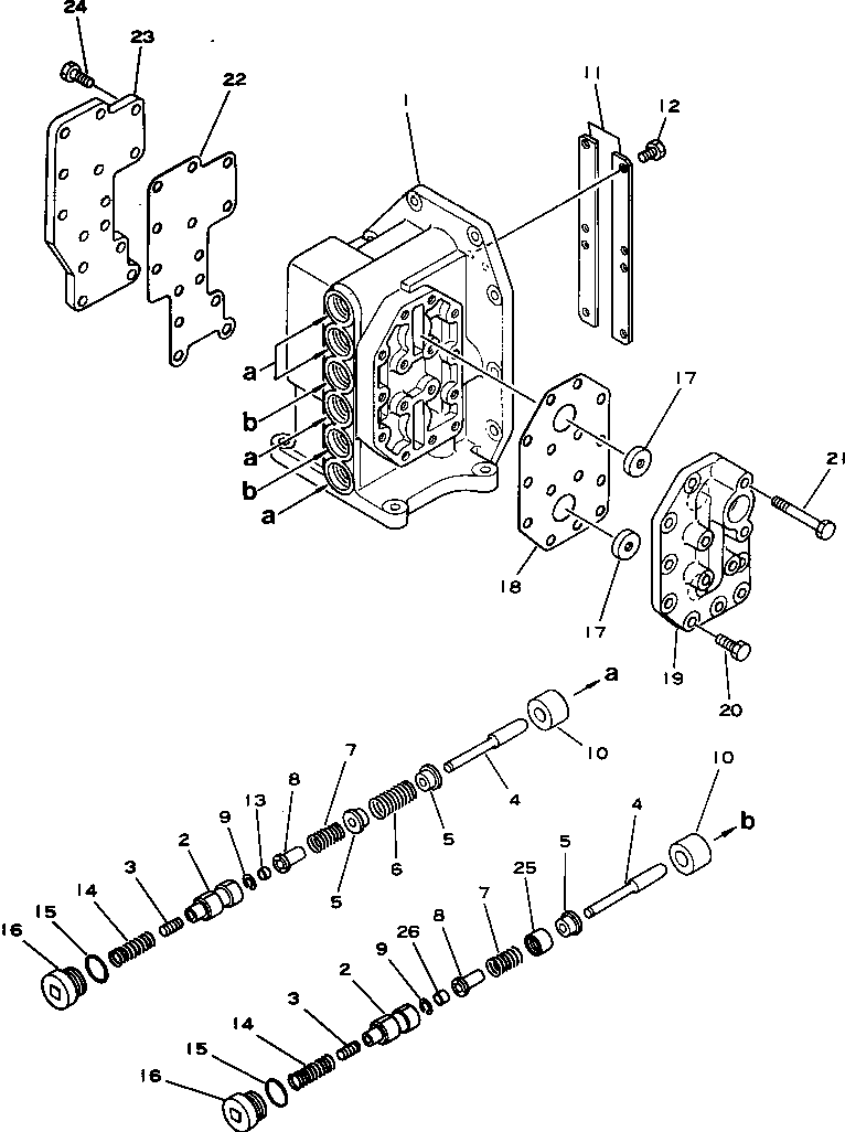 Pipelayers Komatsu / D355C-3 S/N 1800-UP (S6D155-4 Eng. Installed (Chassis only))(d355c-3c) / PRESSURE PROPORTIONAL CONTROL VALVE(#4001-)(180460 : 1661A) Pipelayers Komatsu / D355C-3 S/N 1800-UP (S6D155-4 Eng. Installed (Chassis only))(d355c-3c) / PRESSURE PROPORTIONAL CONTROL VALVE(#4001-)(180460 : 1661A)