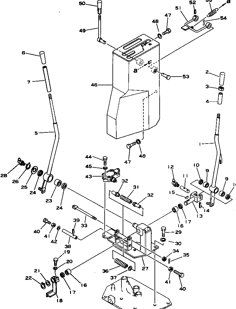 Pipelayers Komatsu / D355C-3 S/N 1800-UP (S6D155-4 Eng. Installed (Chassis only))(d355c-3c) / HOOK AND HIGH-LOW CONTROL LEVER(#4001-)(180660 : 1677) Pipelayers Komatsu / D355C-3 S/N 1800-UP (S6D155-4 Eng. Installed (Chassis only))(d355c-3c) / HOOK AND HIGH-LOW CONTROL LEVER(#4001-)(180660 : 1677)
