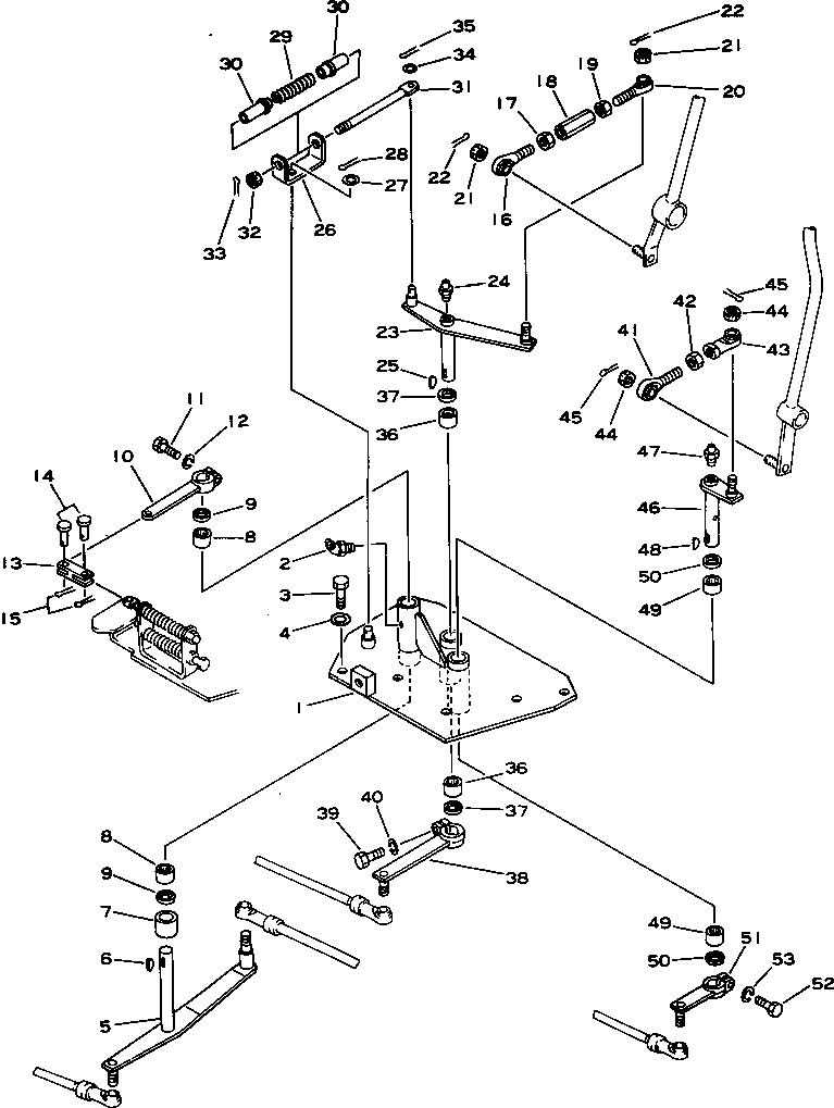 Pipelayers Komatsu / D355C-3 S/N 1800-UP (S6D155-4 Eng. Installed (Chassis only))(d355c-3c) / WINCH CONTROL LEVER LINKAGE (1/3)(#4001-)(180670 : 1678) Pipelayers Komatsu / D355C-3 S/N 1800-UP (S6D155-4 Eng. Installed (Chassis only))(d355c-3c) / WINCH CONTROL LEVER LINKAGE (1/3)(#4001-)(180670 : 1678)