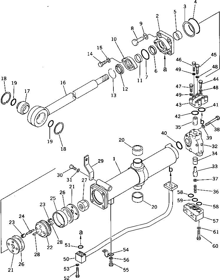 Pipelayers Komatsu / D355C-3 S/N 1800-UP (S6D155-4 Eng. Installed (Chassis only))(d355c-3c) / BLADE LIFT CYLINDER(#5416-)(210030 : 1703) Pipelayers Komatsu / D355C-3 S/N 1800-UP (S6D155-4 Eng. Installed (Chassis only))(d355c-3c) / BLADE LIFT CYLINDER(#5416-)(210030 : 1703)