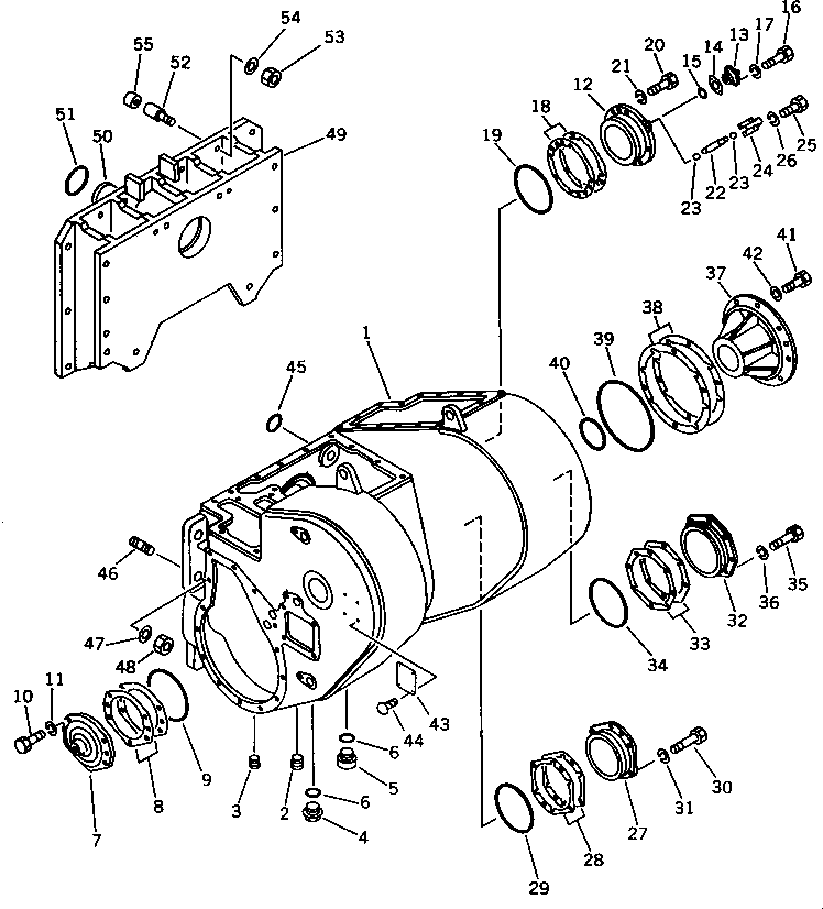 Pipelayers Komatsu / D355C-3 S/N 1800-UP (S6D155-4 Eng. Installed (Chassis only))(d355c-3c) / CASE (1/2)(#(1001)-)(330010 : 9101) Pipelayers Komatsu / D355C-3 S/N 1800-UP (S6D155-4 Eng. Installed (Chassis only))(d355c-3c) / CASE (1/2)(#(1001)-)(330010 : 9101)