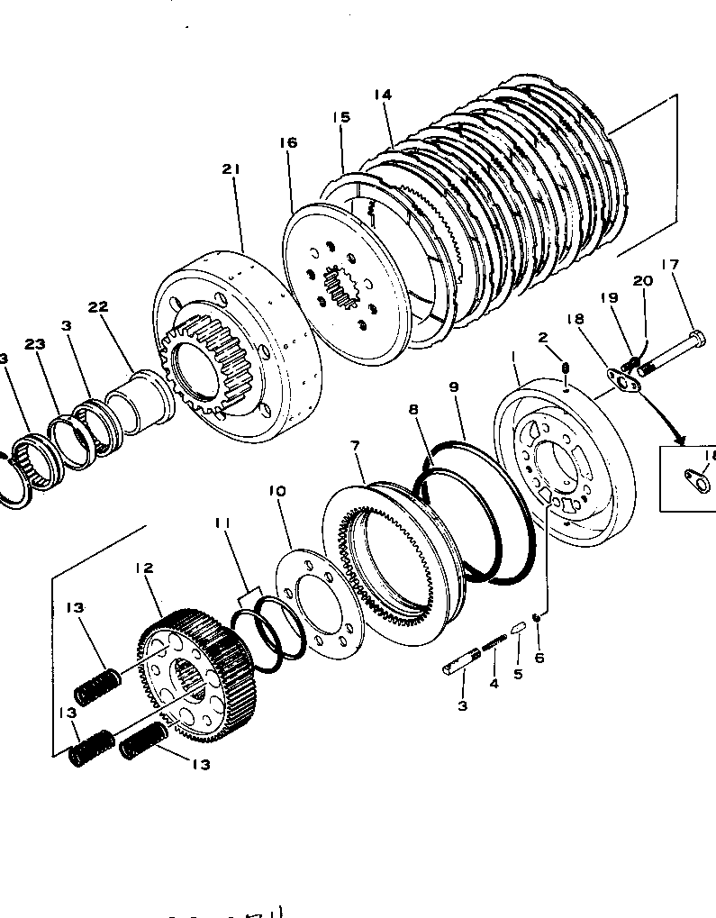 Pipelayers Komatsu / D355C-3 S/N 1800-UP (S6D155-4 Eng. Installed (Chassis only))(d355c-3c) / CLUTCH(#(1001)-)(330060 : 9106) Pipelayers Komatsu / D355C-3 S/N 1800-UP (S6D155-4 Eng. Installed (Chassis only))(d355c-3c) / CLUTCH(#(1001)-)(330060 : 9106)