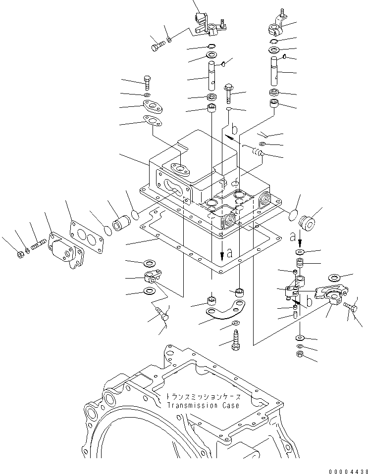 Bulldozers Komatsu / D375A-5D S/N 17743-UP (-50cent. Spec.)(d375a-7c) / TRANSMISSION VALVE COVER(150390 : F2320-64A1)