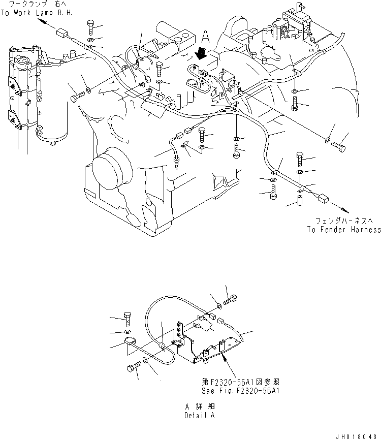 Bulldozers Komatsu / D375A-5D S/N 17743-UP (-50cent. Spec.)(d375a-7c) / POWER TRAIN WIRING(150570 : F2830-01A2)