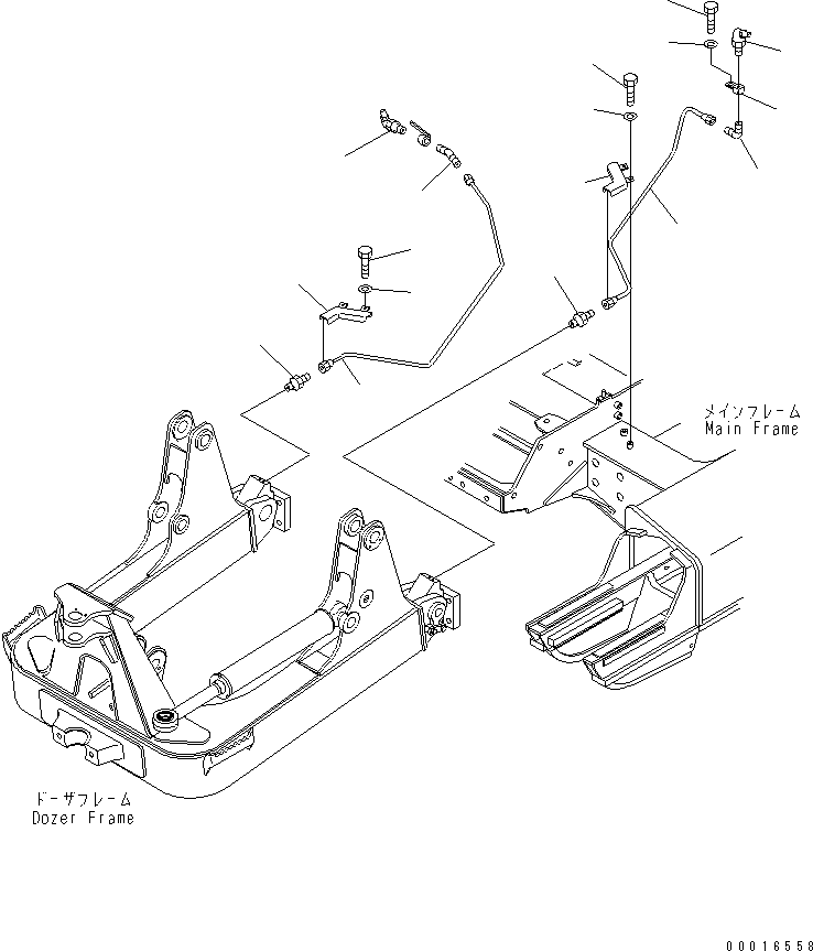 Bulldozers Komatsu / D37EX-21A-M S/N 5501-UP(d37ex-0r) / DOZER OIL LINE(180210 : H2220-02A0)