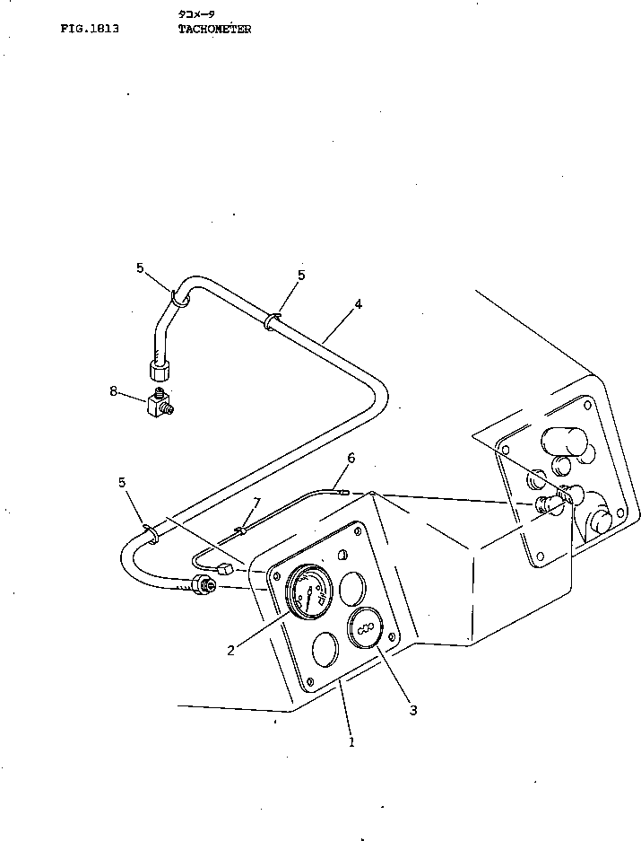 Bulldozers Komatsu / D40PL-3 S/N 6001-UP(d40pl-3r) / TACHOMETER(240070 : 1813)