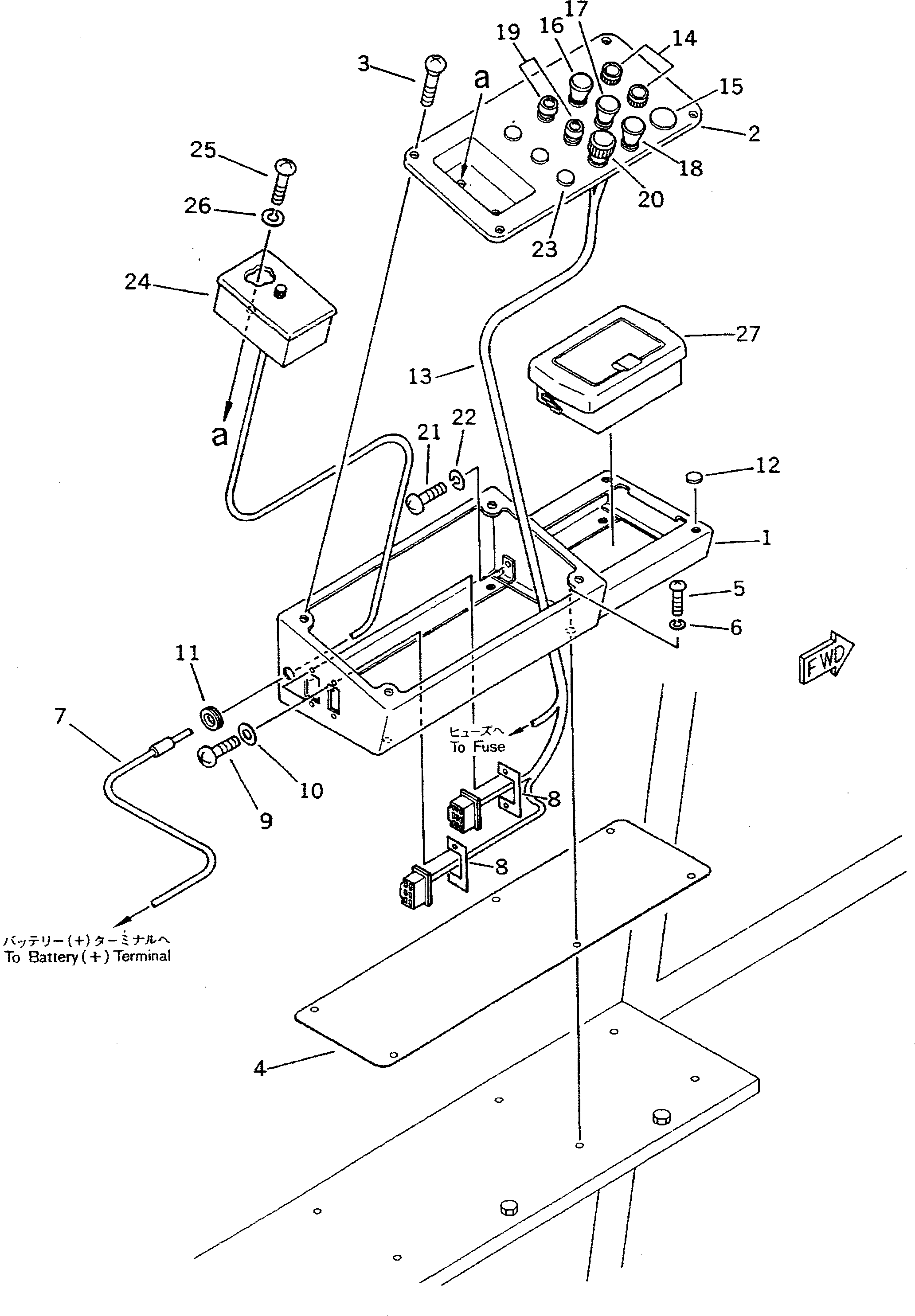 Bulldozers Komatsu / D40PL-3 S/N 6001-UP(d40pl-3r) / CONTROL BOX(240130 : 1826)