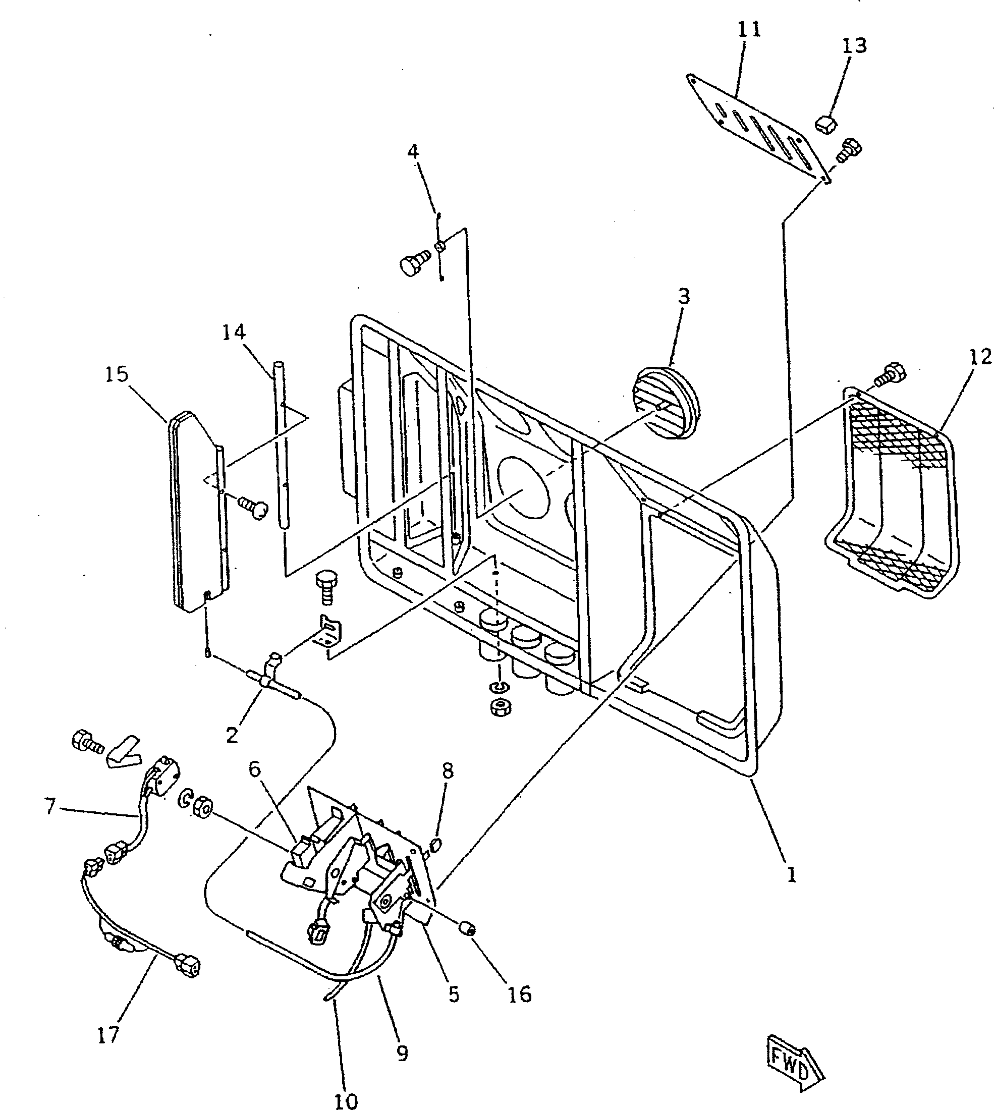Bulldozers Komatsu / D40PL-3 S/N 6001-UP(d40pl-3r) / AIR CONDITIONER GRILLE(240280 : 1843)