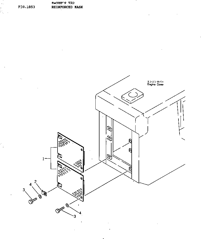 Bulldozers Komatsu / D40PL-3 S/N 6001-UP(d40pl-3r) / REINFORCED MASK(240310 : 1853)