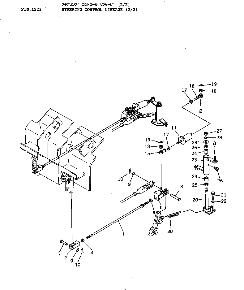 Control linkage. Power Angle Tilt Dozer.