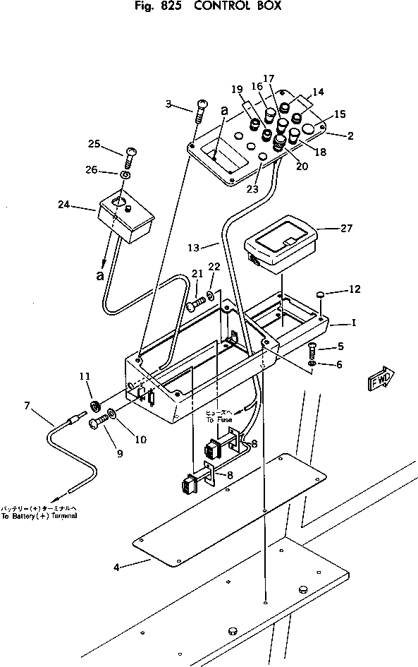 Crawler Loaders Komatsu / D41Q-3 S/N 6001-UP(d41q-3c) / CONTROL BOX(240110 : 825) Crawler Loaders Komatsu / D41Q-3 S/N 6001-UP(d41q-3c) / CONTROL BOX(240110 : 825)