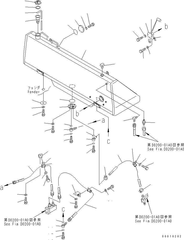 Bulldozers Komatsu / D475A-3 S/N 10601-UP (Shoe Slipping Control Spec.)(d475a-0c) / FUEL TANK(090010 : D0100-01A0)