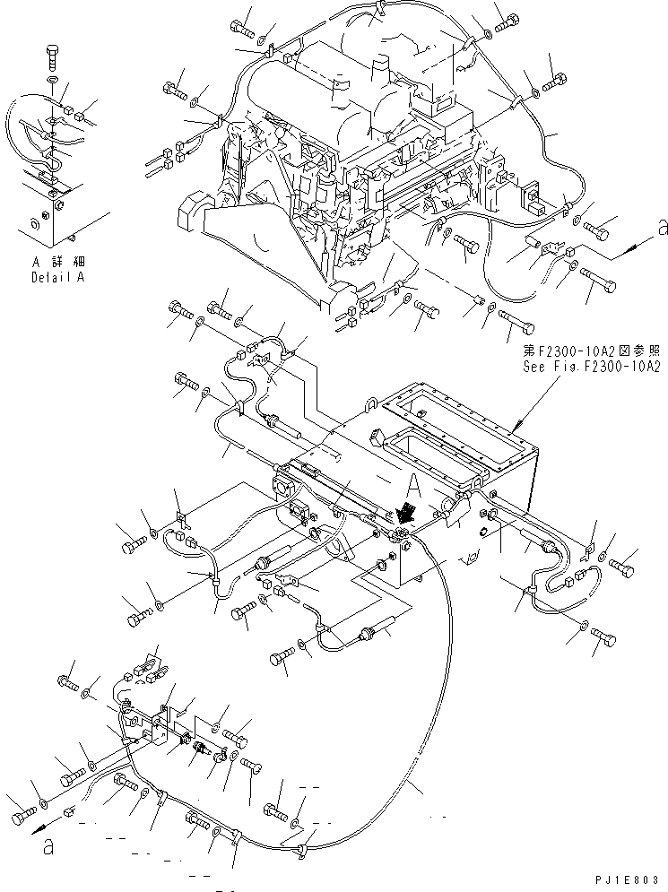 Bulldozers Komatsu / D475A-3 S/N 10601-UP (Shoe Slipping Control Spec.)(d475a-0c) / COOLANT AND OIL PAN HEATER(#10732-)(420020 : W2121-01A0)
