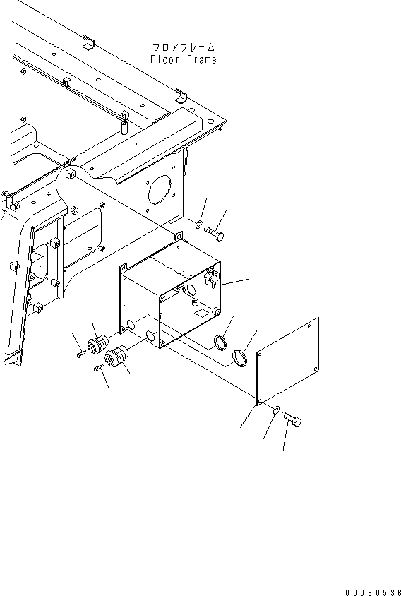 Komatsu parts book diagram for D475A-5 S/N 20001-UP (For Alaska Extreme Cold Terrain Spec.): VHMS CONTROLLER BOX (WITHOUT VHMS)