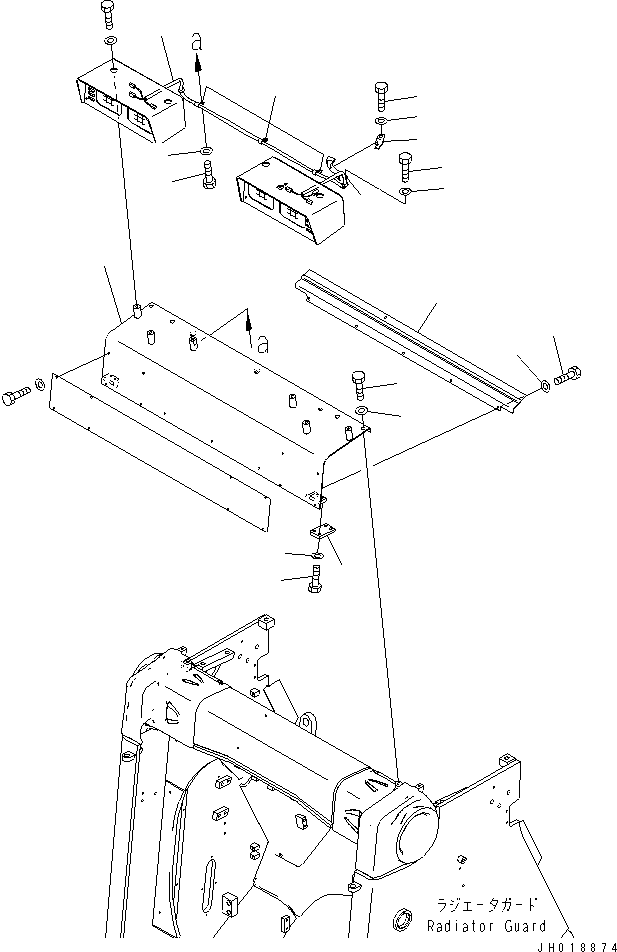 Komatsu parts book diagram for D475A-5 S/N 20001-UP (For Alaska Extreme Cold Terrain Spec.): HEAD LAMP AND WIRING HARNESS (FOR HEAVY DUTY )(#20214-)
