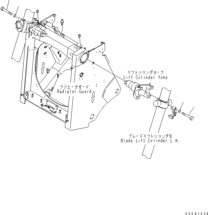Komatsu parts book diagram for D475A-5 S/N 20001-UP (For Alaska Extreme Cold Terrain Spec.): STAY CAP BOLT(#20001-20213)