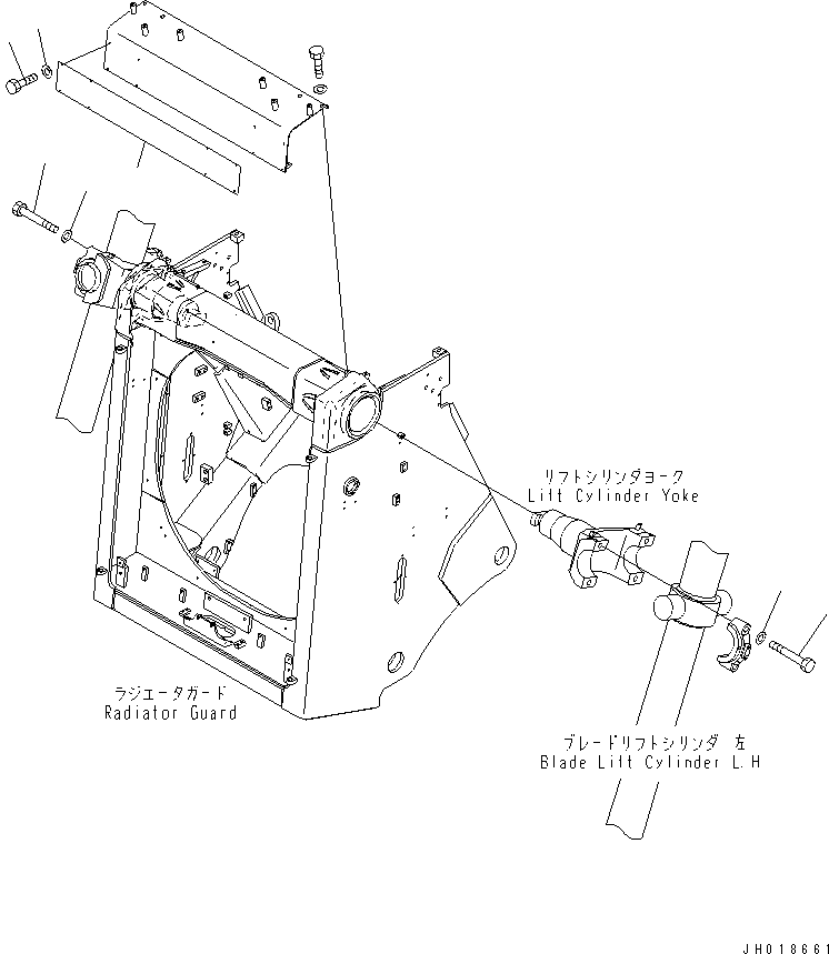 Komatsu parts book diagram for D475A-5 S/N 20001-UP (For Alaska Extreme Cold Terrain Spec.): STAY CAP BOLT(#20214-)