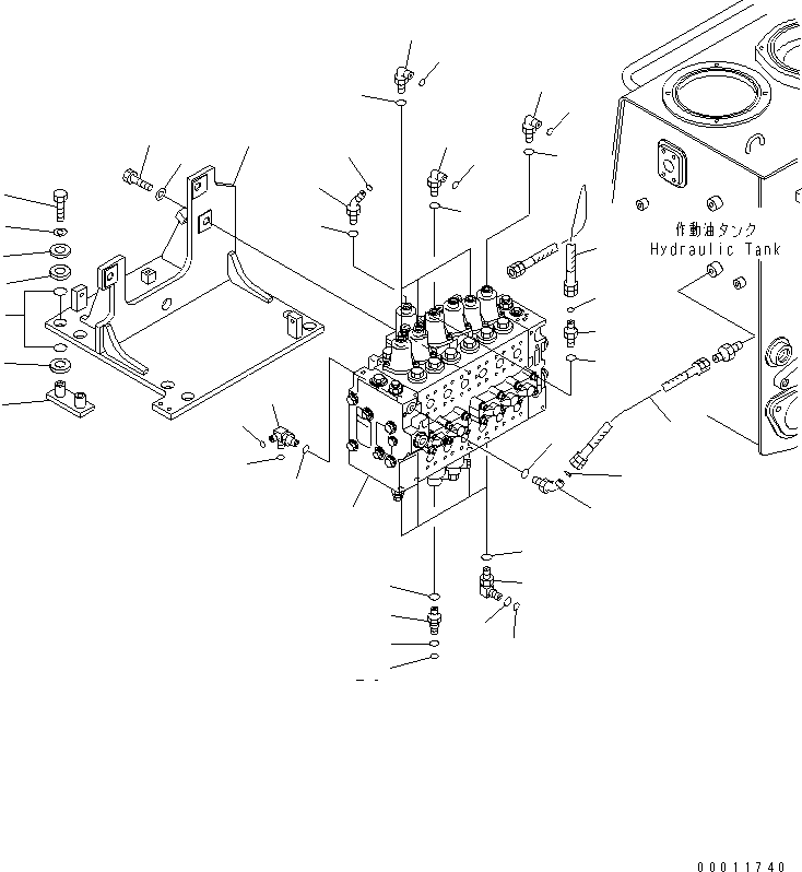 Komatsu parts book diagram for D475A-5 S/N 20001-UP (For Alaska Extreme Cold Terrain Spec.): CONTROL VALVE RELATED
