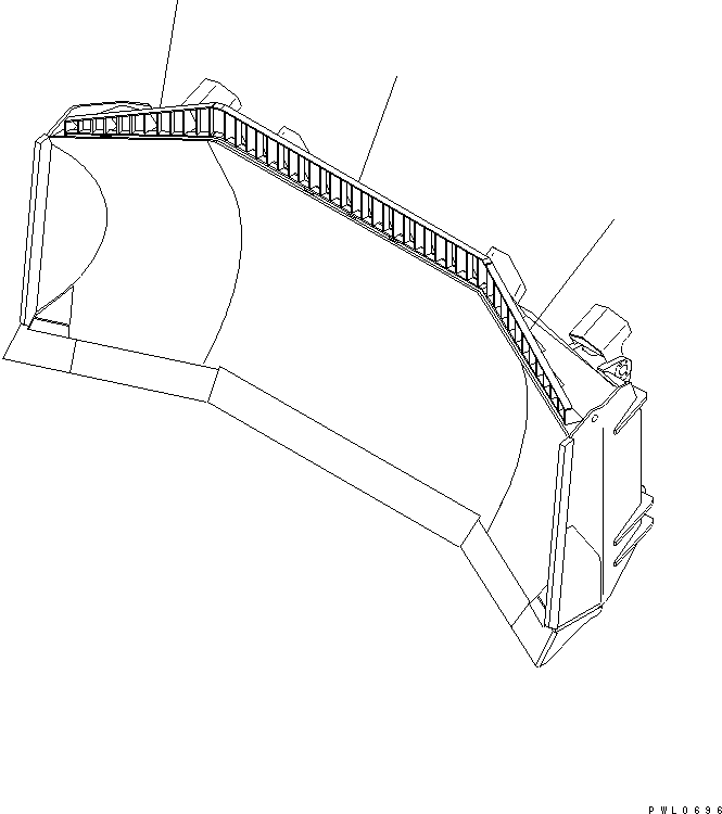 Komatsu parts book diagram for D475A-5 S/N 20001-UP (For Alaska Extreme Cold Terrain Spec.): SPIL GUARD (FOR HEAVY DUTY FULL-U)