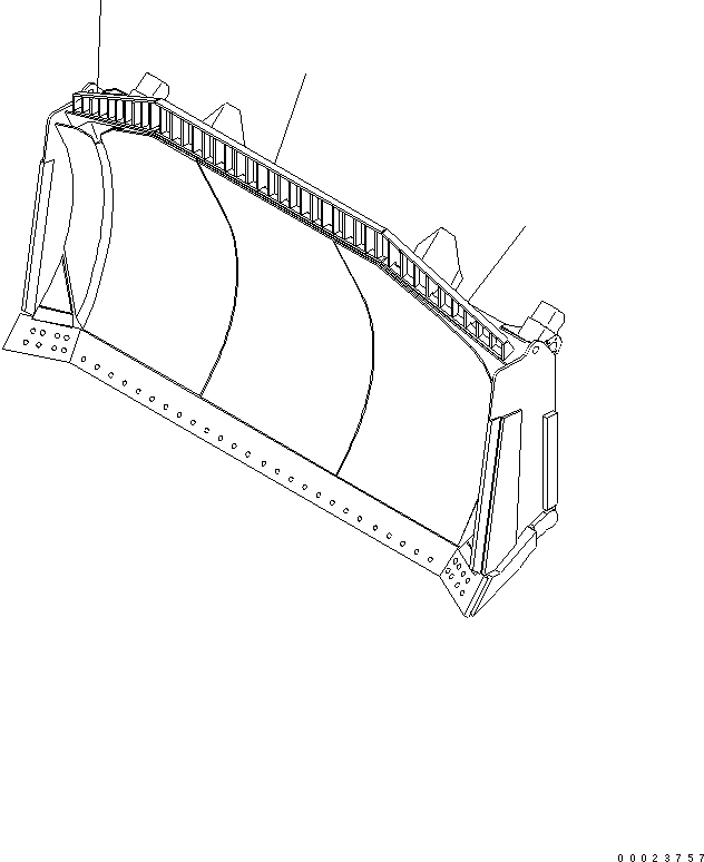 Komatsu parts book diagram for D475A-5 S/N 20001-UP (For Alaska Extreme Cold Terrain Spec.): SPILL GUARD (FOR HEAVY DUTY SEMI-U)