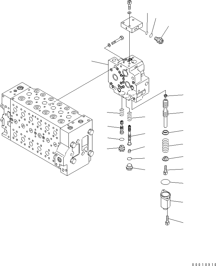 Bulldozers Komatsu / D475A-5 S/N 20001-UP(d475a-5c) / CONTROL VALVE (12/13)(450660 : Y1660-12A0)