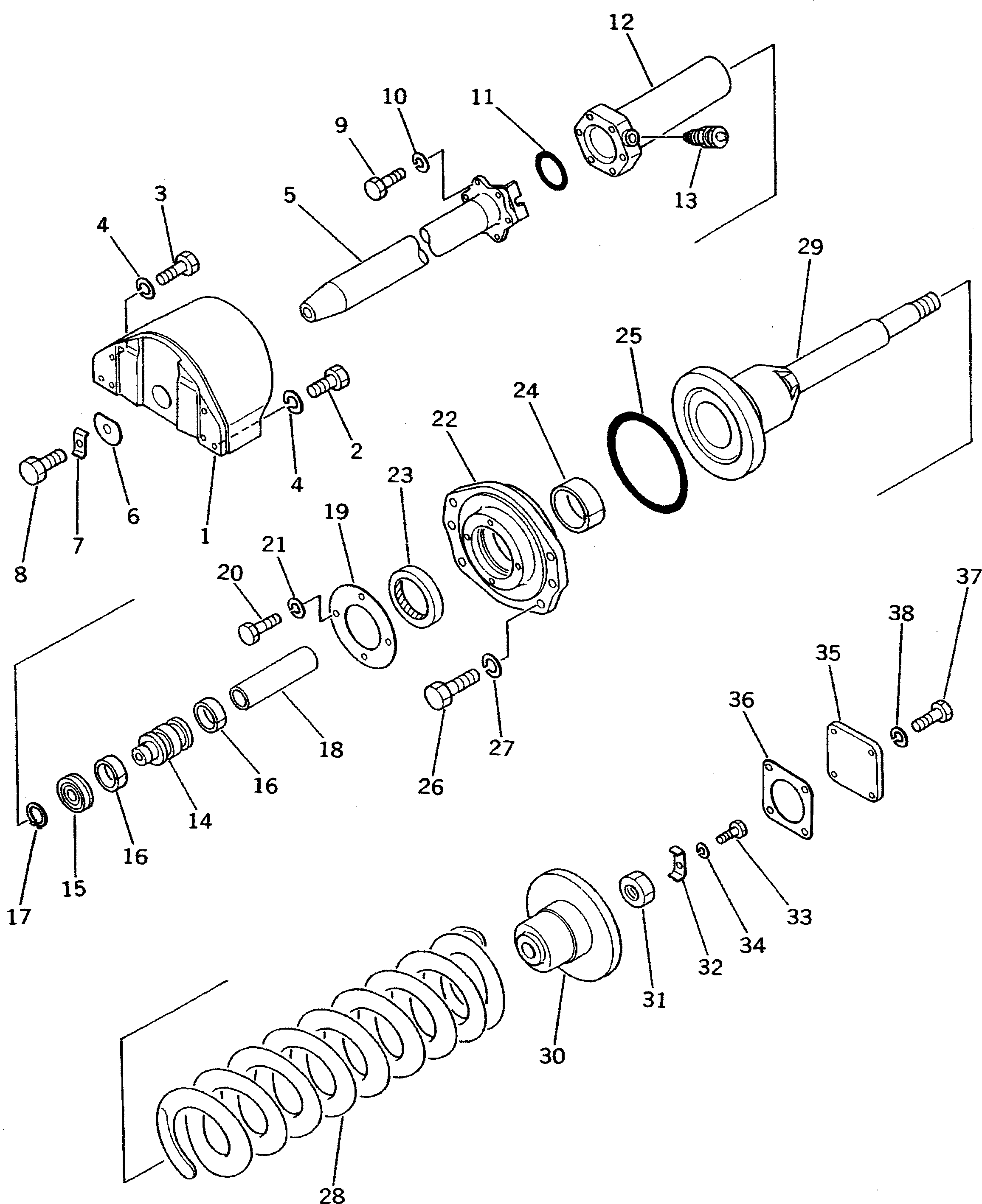 Crawler Loaders Komatsu / D57S-1B S/N 20001-UP(d57s-1br) / RECOIL SPRING (FOR STRENGTHENED TRACK)(300040 : R0121-01A1) Crawler Loaders Komatsu / D57S-1B S/N 20001-UP(d57s-1br) / RECOIL SPRING (FOR STRENGTHENED TRACK)(300040 : R0121-01A1)