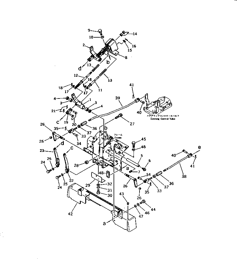 Bulldozers Komatsu / D58E-1A S/N 80888-UP (Straight Tilt Dozer)(d58e-1ac) / STEERING LEVER LINKAGE(240220 : K2210-03A0)
