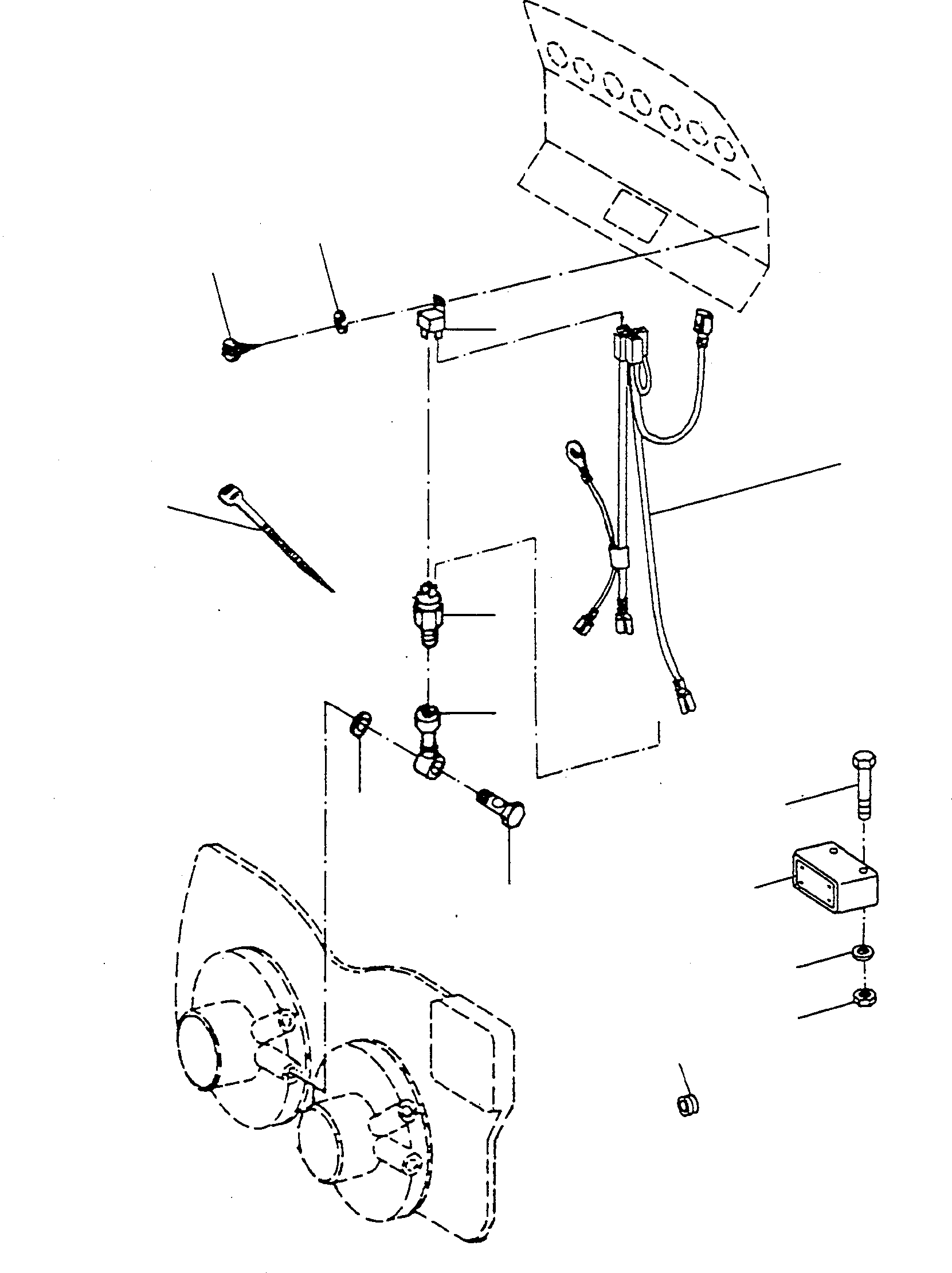 Bulldozers Komatsu / D600D S/N 331620001 - Up(d600d) / BACK UP ALARM(01-76 : A1125)