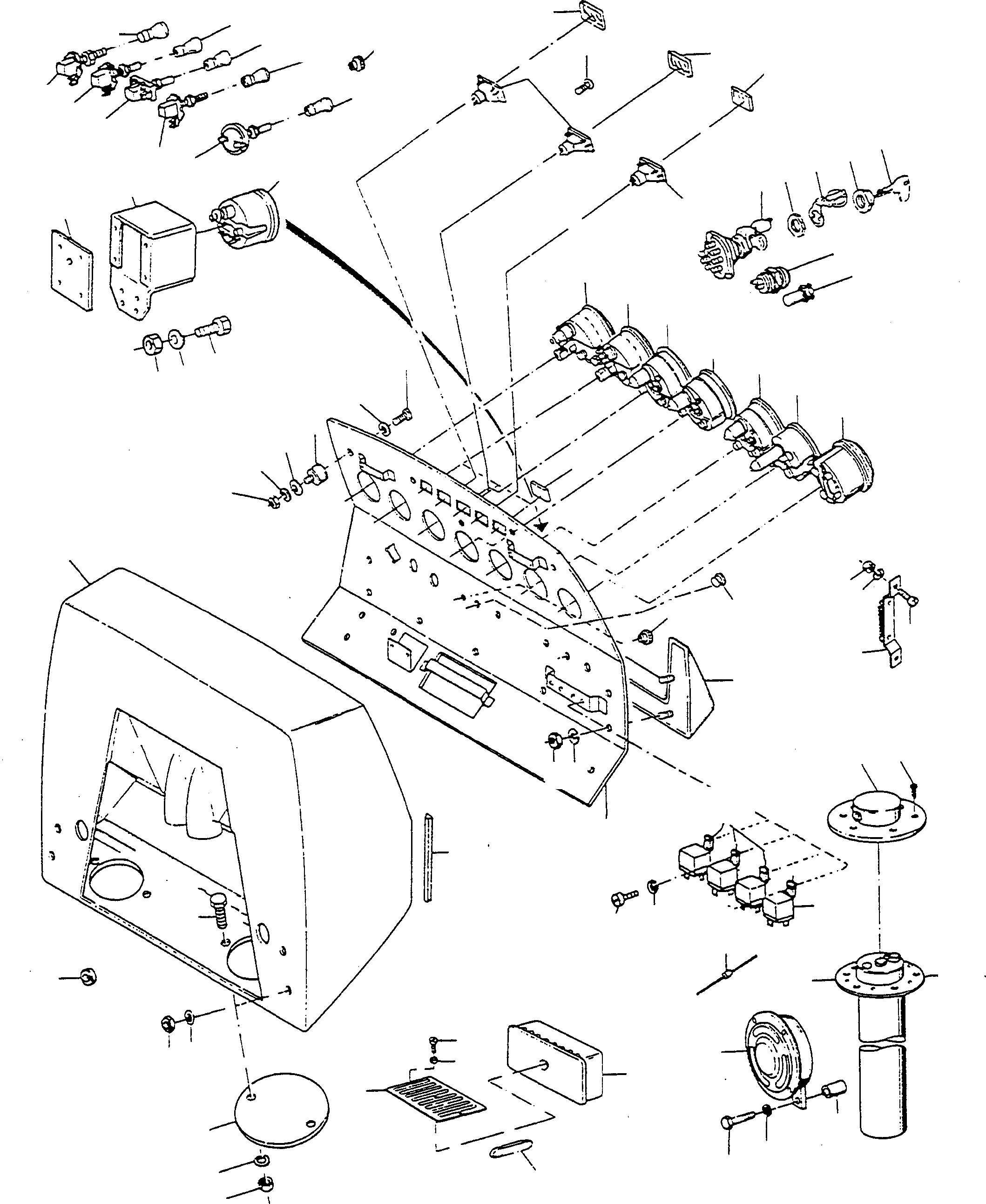 Bulldozers Komatsu / D600D S/N 331620001 - Up(d600d) / INSTRUMENT PANEL AND INSTRUMENTS(01-65 : A1404)