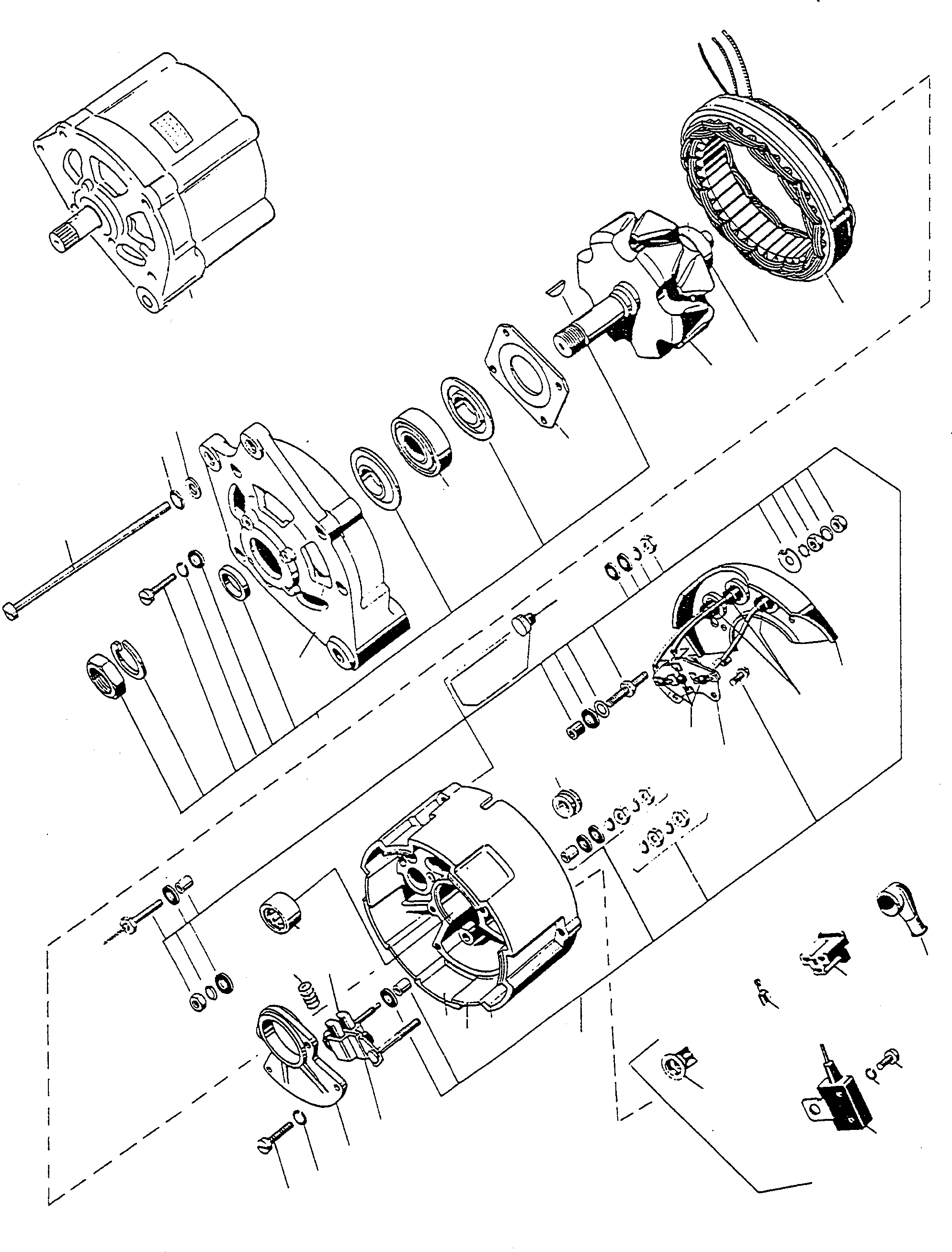 Bulldozers Komatsu / D600D S/N 331620001 - Up(d600d) / ALTERNATOR(01-35|b : A1618)